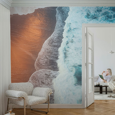 57D‑Fototapete fürs Schlafzimmer mit Motiv „Marine Symbiose“