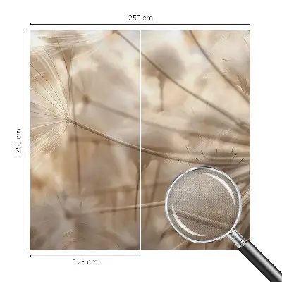 Fototapete nach Maß mit zarten Löwenzahnblüten