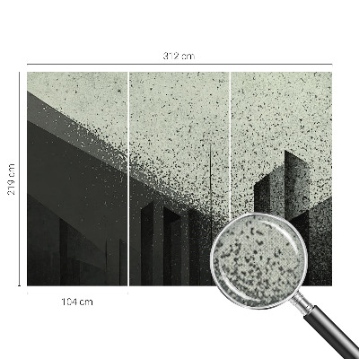 Moderne Fototapete nach Maß Stadtgeometrie