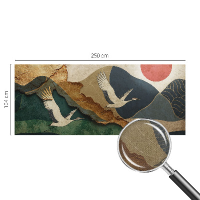 Vintage tapete Kraniche des Ostens