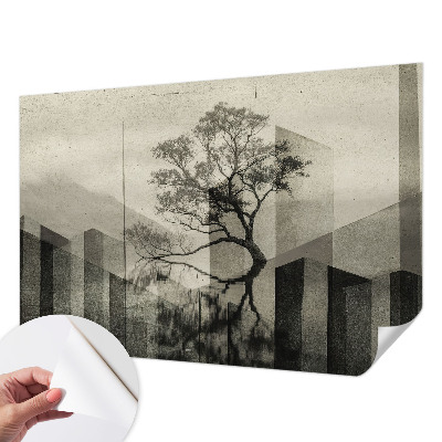 Selbstklebende Fototapete für die Wand mit dezentem, unverfälschtem Design