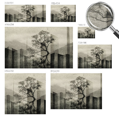 Selbstklebende Fototapete für die Wand mit dezentem, unverfälschtem Design