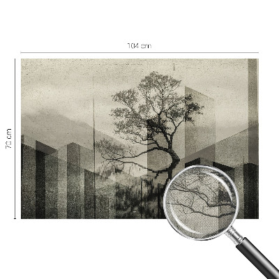 Selbstklebende Fototapete für die Wand mit dezentem, unverfälschtem Design