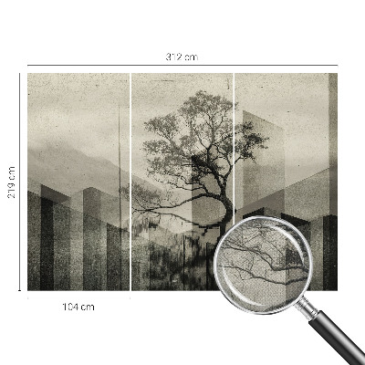 Selbstklebende Fototapete für die Wand mit dezentem, unverfälschtem Design