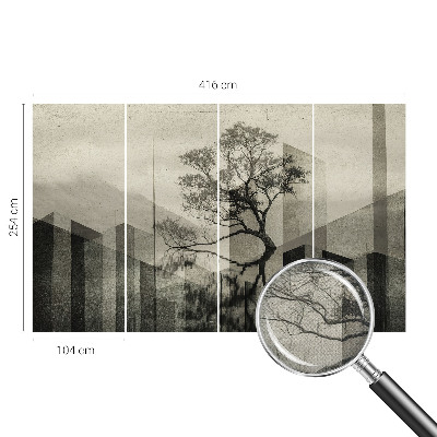 Selbstklebende Fototapete für die Wand mit dezentem, unverfälschtem Design