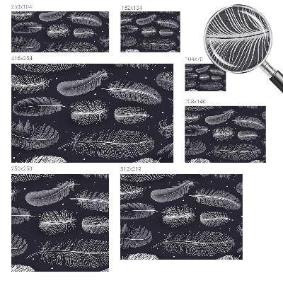 Selbstklebende Fototapete fürs Wohnzimmer Feine Federn