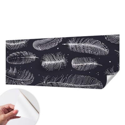 Selbstklebende Fototapete fürs Wohnzimmer Feine Federn