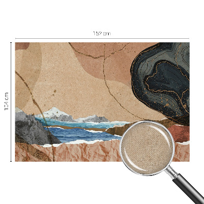 58D-Fototapete mit abstrakter Landschaft