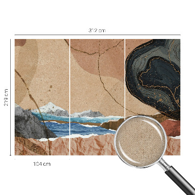 58D-Fototapete mit abstrakter Landschaft