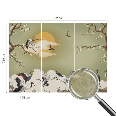 Fototapete in 3D-Optik z elegantem Naturmotiv