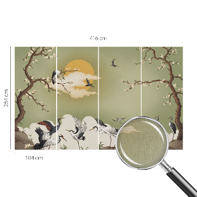 Fototapete in 3D-Optik z elegantem Naturmotiv