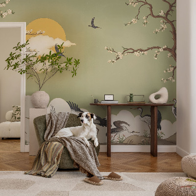 Fototapete in 3D-Optik z elegantem Naturmotiv