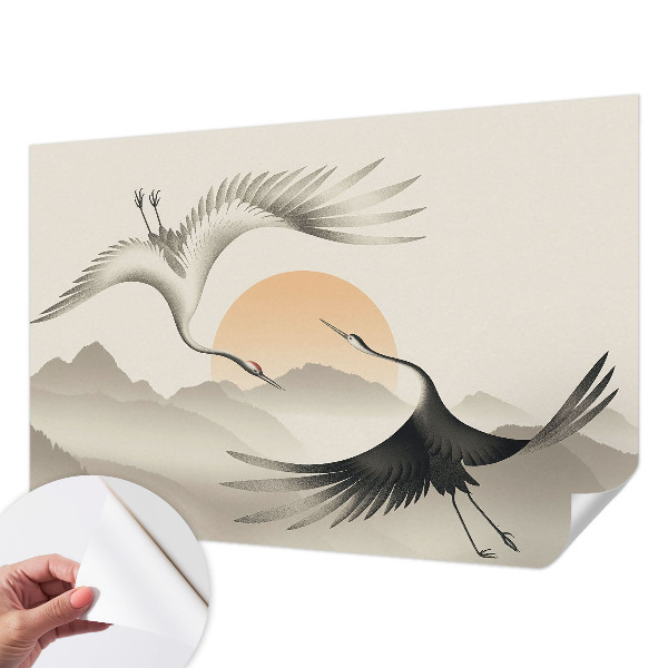 58D-Fototapete fürs Schlafzimmer Ostkräne