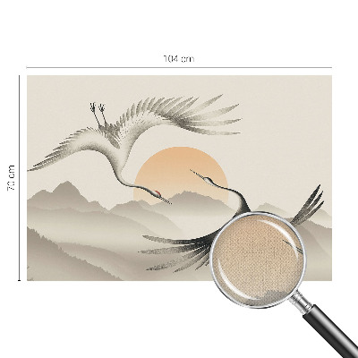 58D-Fototapete fürs Schlafzimmer Ostkräne