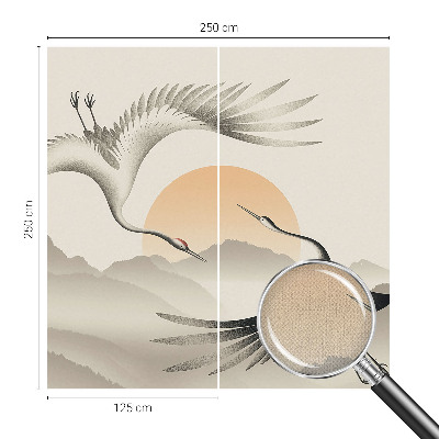 58D-Fototapete fürs Schlafzimmer Ostkräne