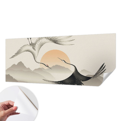 58D-Fototapete fürs Schlafzimmer Ostkräne