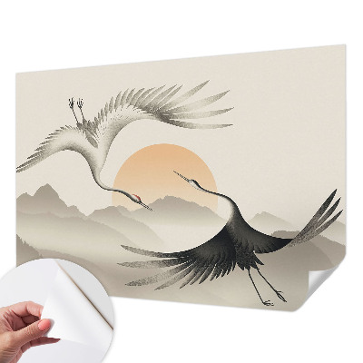 58D-Fototapete fürs Schlafzimmer Ostkräne