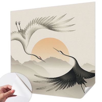 58D-Fototapete fürs Schlafzimmer Ostkräne