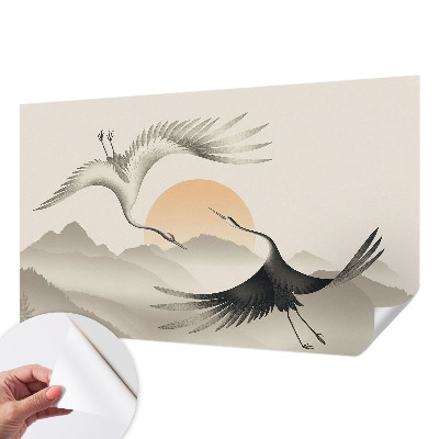 58D-Fototapete fürs Schlafzimmer Ostkräne