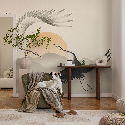 58D-Fototapete fürs Schlafzimmer Ostkräne