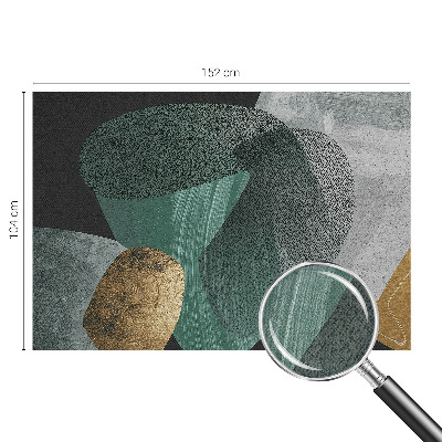 Motivtapete fürs Wohnzimmer mit abstrakten geometrischen Formen