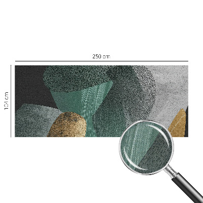 Motivtapete fürs Wohnzimmer mit abstrakten geometrischen Formen