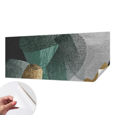 Motivtapete fürs Wohnzimmer mit abstrakten geometrischen Formen
