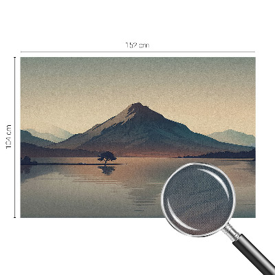 Vintage Tapete mit Motiv einer Berglandschaft