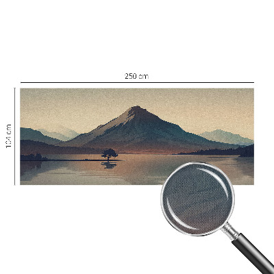 Vintage Tapete mit Motiv einer Berglandschaft