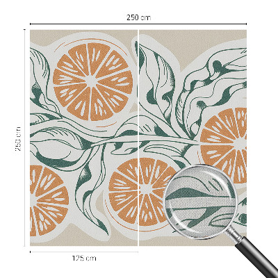 Hochwertige Bildtapete Fruchtmuster