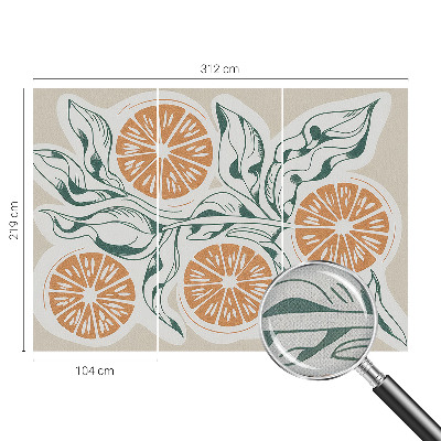 Hochwertige Bildtapete Fruchtmuster