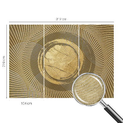 Selbstklebende Fototapete für die Wand mit strahlenden Linien