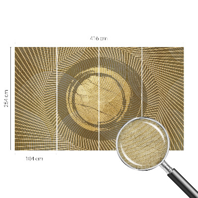 Selbstklebende Fototapete für die Wand mit strahlenden Linien