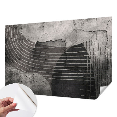 Selbstklebende Fototapete fürs Wohnzimmer mit abstrakten Linien als modernem Wandmotiv