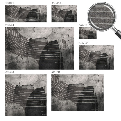 Selbstklebende Fototapete fürs Wohnzimmer mit abstrakten Linien als modernem Wandmotiv