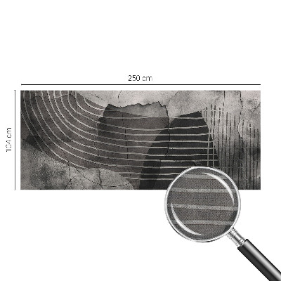 Selbstklebende Fototapete fürs Wohnzimmer mit abstrakten Linien als modernem Wandmotiv