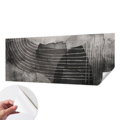 Selbstklebende Fototapete fürs Wohnzimmer mit abstrakten Linien als modernem Wandmotiv