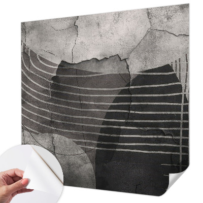 Selbstklebende Fototapete fürs Wohnzimmer mit abstrakten Linien als modernem Wandmotiv