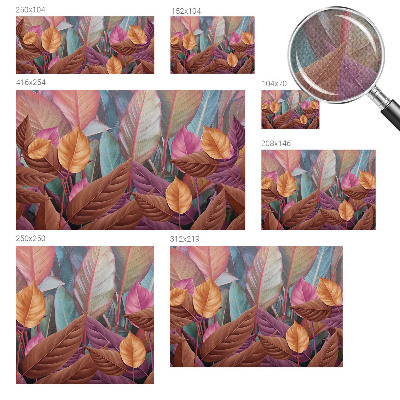 59D-Fototapete Bunte Blätter