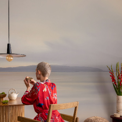 Selbstklebende Fototapete fürs Schlafzimmer mit einer harmonischen Landschaft als Motiv