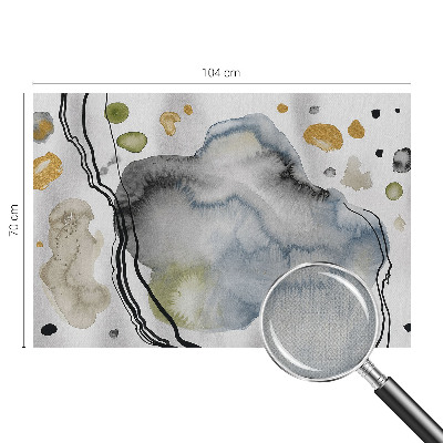 59D-Fototapete fürs Wohnzimmer mit abstrakter Aquarellmalerei