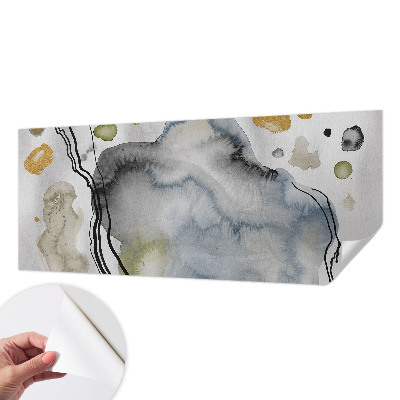 59D-Fototapete fürs Wohnzimmer mit abstrakter Aquarellmalerei