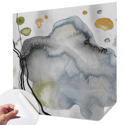 59D-Fototapete fürs Wohnzimmer mit abstrakter Aquarellmalerei