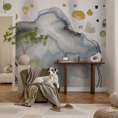 59D-Fototapete fürs Wohnzimmer Abstrakte Aquarellmalerei