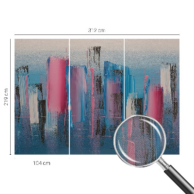 Moderne Fototapete nach Maß mit abstrakten Streifen