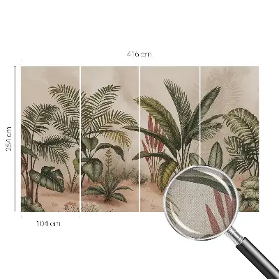 Selbstklebende Fototapete für die Wand mit Pflanzenmotiv