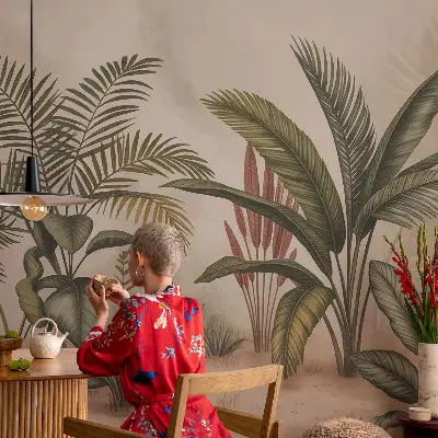 Selbstklebende Fototapete für die Wand mit Pflanzenmotiv