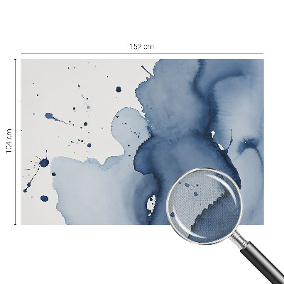 Hochwertige Bildtapete Marineblaue Farbtupfer