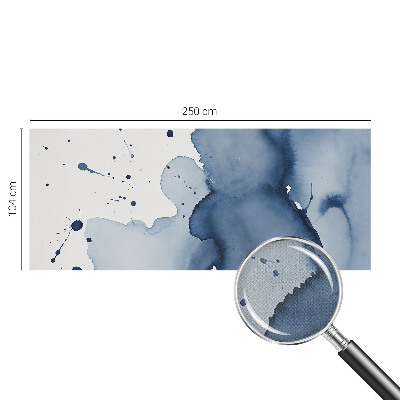 Hochwertige Bildtapete Marineblaue Farbtupfer