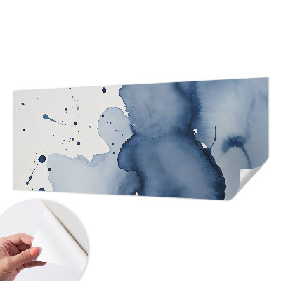 Hochwertige Bildtapete Marineblaue Farbtupfer